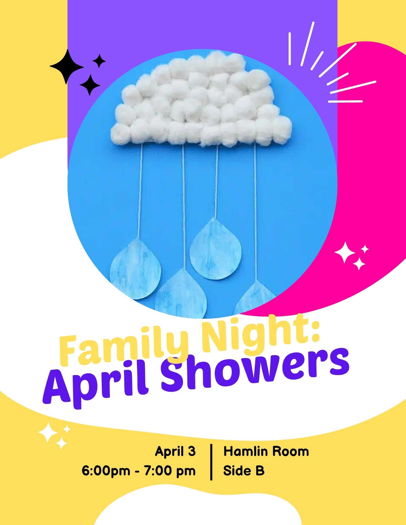 April Showers craft, a rain cloud