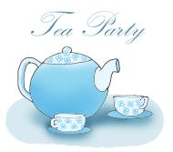 Tea Party in blue