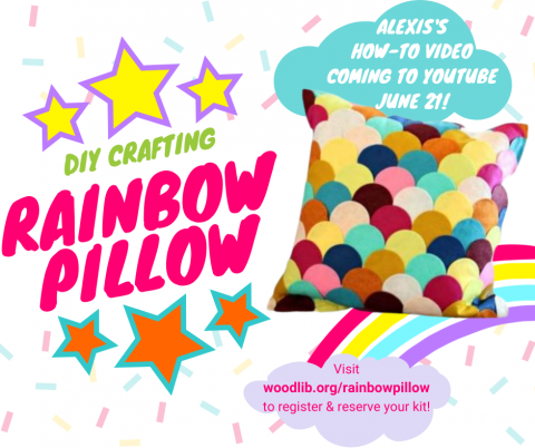 Rainbow pillow