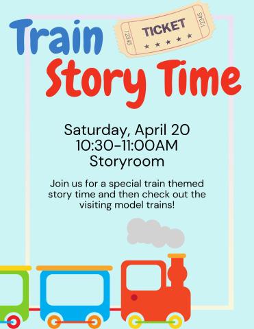 Train Story Time flyer