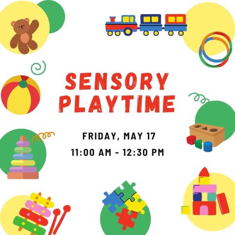Sensory playtime flyer