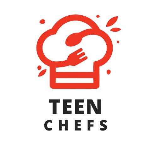 Teen Chefs logo with a red chefs hat