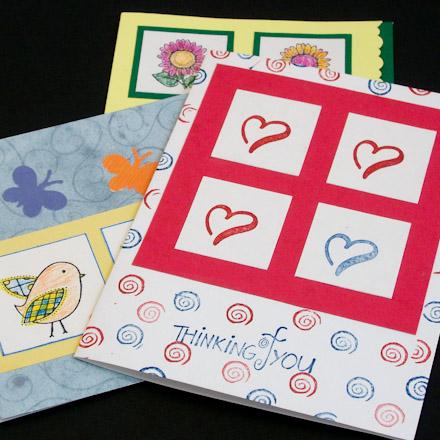 stamped greeting cards