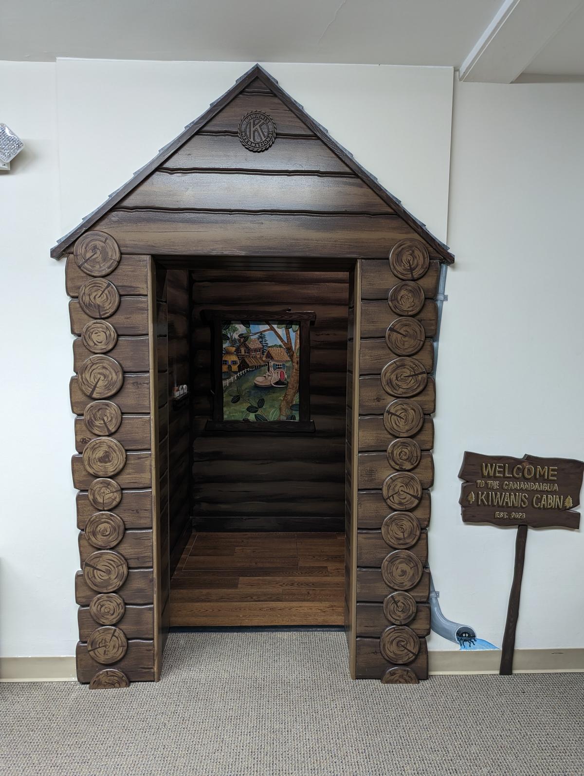 The woodland cabin is ready for children!