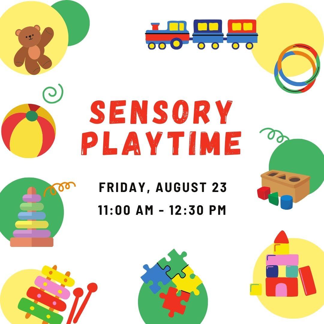 Sensory playtime flyer