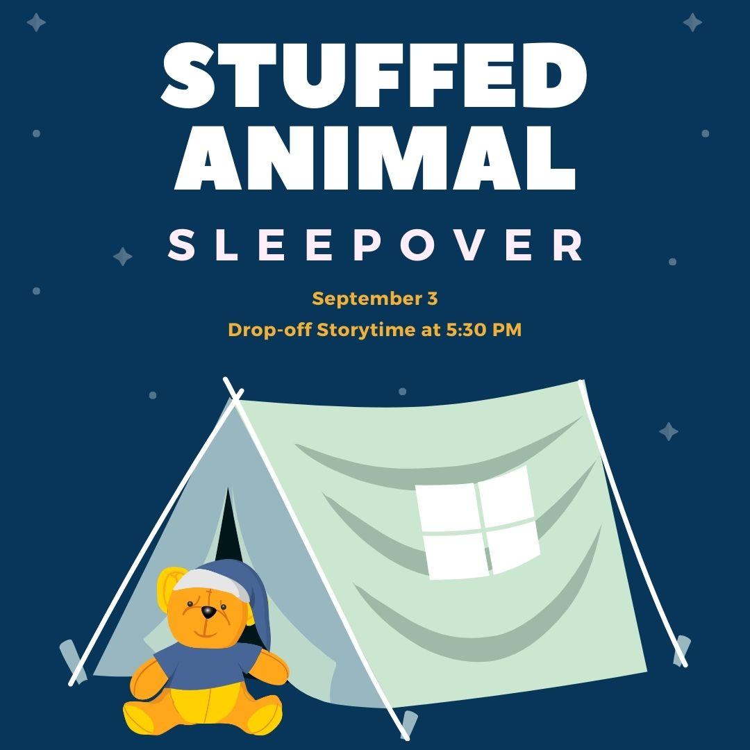 stuffed bear with tent